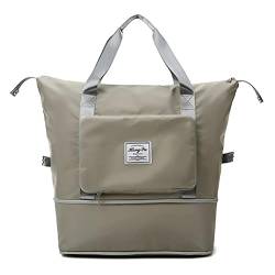 Faltbare Reisetasche Gepäck mit großer Kapazität Nass- und Trockentrennung Handgepäck Reisetasche Schulter Einkaufstasche Sporttaschen (D) von Fauitay