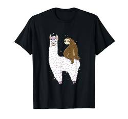 Lustiges Chiller Faultier - Chill Faultier Llama T-Shirt von Faultier Geschenke & Ideen