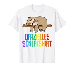 Offizielles Schlafshirt Faultier T-Shirt von Faultier Schlafshirt