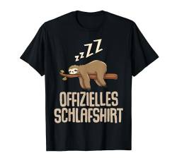 Offizielles Schlafshirt Faultier T-Shirt von Faultier Schlafshirt