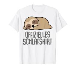 Offizielles Schlafshirt Faultier T-Shirt von Faultier Schlafshirt