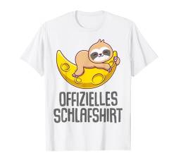 Offizielles Schlafshirt Faultier T-Shirt von Faultier Schlafshirt