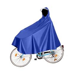 Fayemint Wasserdicht Radfahren Regen Poncho, Radfahren Regen Poncho mit Kapuze, Fahrrad Compact Regen Cape, für Fahrräder, Mountainbikes, Elektrofahrräder (Blau) von Fayemint