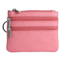 Damen Echt Leder M眉nzb枚rse Mini Pouch Wechselb枚rse mit Schl眉sselring von Fayre Fairy