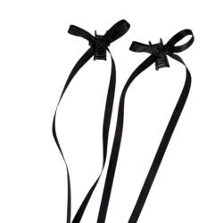 2 x Haarspangen mit Schleifenband, französische Haarspange, Kopfschmuck, Haarschmuck, Haarspangen, für Damen und Mädchen von Fcnjsao