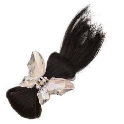 Auffälliges Haar-Accessoire, zarte Schmetterlings-Haarspange mit Federball-Detail, für Cosplay und den täglichen Gebrauch, einfach zu verwendende Schmetterlings-Haarklammern von Fcnjsao