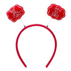 Drachenhorn-Stirnband für chinesische Neujahrsfeiern, leuchtende Farben, elastisch und geeignet für Erwachsene und Kinder, Neujahrs-Stirnbänder für Frauen, Happy New Year Stirnband, Mädchen, von Fcnjsao