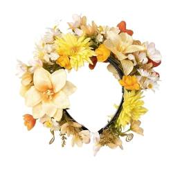 Ethnisches Blumen-Stirnband, modisch, floral, trendig, Haarschmuck für Partys, Blumenkopfschmuck von Fcnjsao