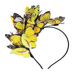 Fcnjsao Foto-Requisiten, 3D-Schmetterlings-Haarbänder, Stirnband, Party-Kopfschmuck, Garten, Geburtstag, Party, Fotokabinen-Requisiten, Haarbänder von Fcnjsao