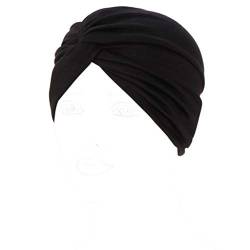 Turban-Stirnband für Damen, Knoten, einfarbig, Bonbonfarben, plissiert, gerüscht, dehnbar, A-Haarabdeckung, Hijab von Fcnjsao