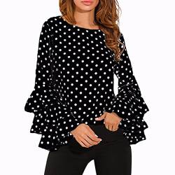 Fcostume Damen Sweatshirts Tshirt Damen Sommer Elegante Kurzarm Blusen mit V-Ausschnitt Blumen Drucken Blusenshirt Oversize Oberteile Sweatshirt Hemdbluse Tops, t-shirt damen, Y2-01, L von Fcostume Damen Sweatshirts