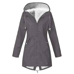 Fcostume Winterjacke Damen Winter Jacke Parka Einstellbar Taillenumfang Winterparka Teddyfell Gefüttert Warm Mantel Steppjackemit Kunstfell von Fcostume Damen Sweatshirts