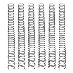 Doppelschleifen-Drahtbinderücken, 180 Blatt Kapazität, 3:1 Teilung, 34 Schlaufen, 19 Mm Durchmesser, Binderückendraht mit Nylonbeschichtung für A4-Papier (Klebstoff) von Fdit