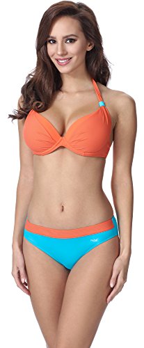 Feba Damen Push Up Bikini F11A (Muster-338, Cup 75D / Unterteil 38) von Feba