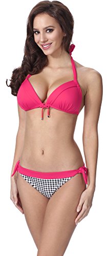 Feba Damen Push Up Bikini F18 (Muster-201, Cup 80C / Unterteil 40) von Feba