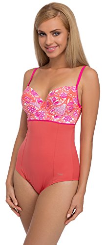 Feba Figurformender Damen Badeanzug F26 (Muster-310, Cup 75E / 38) von Feba