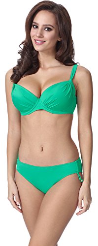 Feba Figurformender Damen Push Up Bikini F03 (Muster-213, Cup 70D / Unterteil 36) von Feba