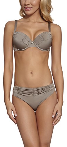 Feba Figurformender Damen Push Up Bikini L51N1 (Beige, Cup 70 H/Unterteil 36) von Feba