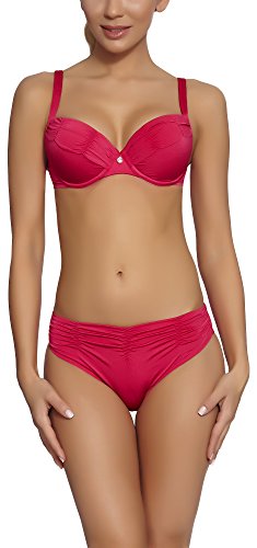 Feba Figurformender Damen Push Up Bikini L51N1 (Rosa, Cup 70 H/Unterteil 36) von Feba