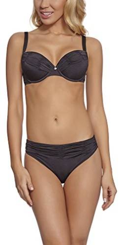 Feba Figurformender Damen Push Up Bikini L51N1 (Schwarz, Cup 70 E/Unterteil 36) von Feba