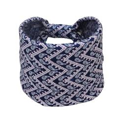 Fecfucy Böhmisches Stirnband | Rutschfeste breite Boho-Stirnbänder,Twist-Haar-Accessoires, überkreuzte Stirnbänder, Sport-Kopfbedeckungen für Geburtstagsgeschenke von Fecfucy