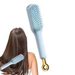 Fecfucy Lockige Haarbürste,Haarbürste | Entwirrender Massagekamm - Antistatischer Massagekamm, Bürstenentwirrer, Haarbürstenkamm für langes, lockiges, dickes Haar von Fecfucy