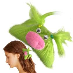 Haarklammer, Flauschige süße Kawaii Haarklammern zum Gesichtswaschen, Hai-Clip-Haar-Accessoire, seltsame Plüsch-Cartoon-niedliche Hinterkopfklemme, rutschfestes Haar-Styling-Zubehör Fecfucy von Fecfucy