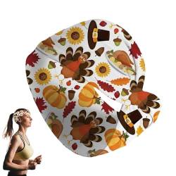 Herbst-Stirnbänder, Erntedankfest Türkei-Stirnband, modisches elastisches Ahornblatt-Stirnband mit gedrehten Knoten für Thanksgiving-Verkleidungen Fecfucy von Fecfucy