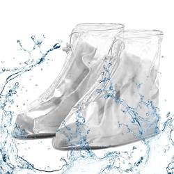 Regenschuhüberzüge - Wasserdichter Regenschutz für Stiefel - Rutschfester Regengaloschen-Schneeschuhschutz für Sportklettern Fecfucy von Fecfucy