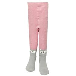 FedMois Baby Mädchen Thermo Strumpfhose Leggings Gefüttert Winter Dick Baumwolle, Katze, 1-2 Jahre von FedMois