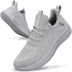 Feethit Sneaker Herren Schuhe Sportschuhe Laufschuhe Turnschuhe Herren Tennis Fitness Jogging Walkingschuhe Leichtgewichts Atmungsaktiv Freizeit Straßenlaufschuhe Schlüpfen Schuhe Licht Grau 43 EU von Feethit