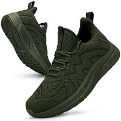 Feethit Turnschuhe Damen Leichtgewichts Atmungsaktiv Sportschuhe Sneaker Armeegrün 38 von Feethit