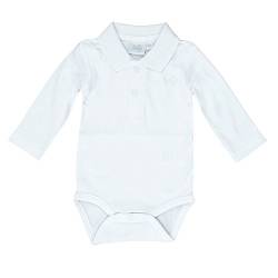 Feetje Baby-Body mit Polokragen 502.057 Gr. 86, weiß (550), Farbe:weiß 550, Größe:86 von Feetje