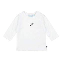 Feetje Baby-Jungen Langarmshirt einfarbig mit Print 'to The Moon and Back' und Sternchen-Stickerei, Farbe:Weiß, Größe:62 von Feetje