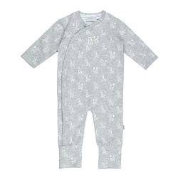 Feetje Baby-Jungen Overall mit Klappfuß - Giraffe, grau Melange, 50 von Feetje