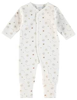 Feetje Baby Overall mit Alloverprint und Klappfuß, Beige (Natur 600), 74 von Feetje