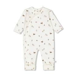 Feetje Baby Unisex - Schlafoverall Klapfuß - Little Forest Friends, Natur, 74 von Feetje