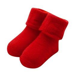 FeiliandaJJ Baby Baumwollsocke Bequeme Nette Kinder Warme Socken Einfarbig Socken für 0~12 Monate von FeiliandaJJ