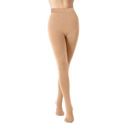 FeiliandaJJ Damen Thermo Strumpfhose Winter Warme Gefütterte Strumpfhose mit Fleece Bauchweg Warme Plüschstrümpfe Thermostrumpfhosen Dicke Plüsch Feinstrumpfhose Pantyhose (Beige) von FeiliandaJJ