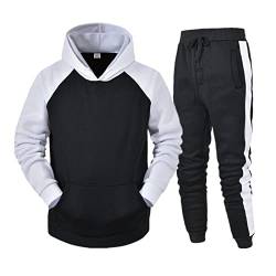 FeiliandaJJ Jogginganzug Herren Set Trainingsanzug Zweiteiler Herren Herbst Winter Sport Anzug 2-teilig Freizeitanzug Hoodies + Sporthose Sportbekleidung Tracksuit von FeiliandaJJ