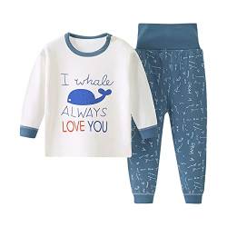 FeiliandaJJ Kleinkind Mädchen Jungen Zweiteiliger Schlafanzug Set Baby Kinder Cartoon Schlafanzüge Nachtwäsche Set Frühling Herbst Winter Langarm Pyjama Set 50 56 62 68 74 80 86 92 von FeiliandaJJ