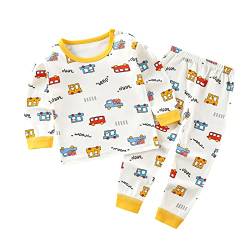 FeiliandaJJ Kleinkind Mädchen Jungen Zweiteiliger Schlafanzug Set Baby Kinder Cartoon Schlafanzüge Nachtwäsche Set Frühling Herbst Winter Langarm Pyjama Set 50 56 62 68 74 80 86 92 von FeiliandaJJ