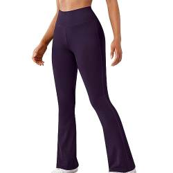 FeiliandaJJ Yogahose für Damen Bootcut Activewear-Hosen Damen Stretch Hohe Taille Flare Yogahose Training Schlaghose Fitness Arbeit Sporthose Freizeit Jazzpants von FeiliandaJJ