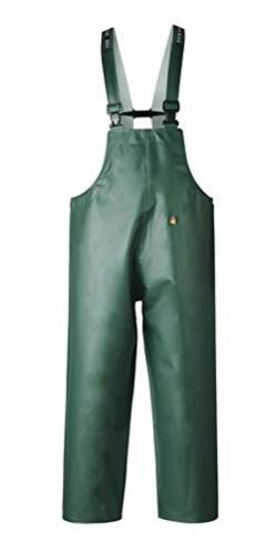 Feldtmann Latzhose Regenhose Oelzeug grün Offshore Vinyl schwere Qualität 540g Gr. M von Feldtmann