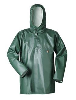 Feldtmann Regenjacke Fischerbluse Ölzeug Öljacke grün Offshore Vinyl schwere Qualität 540g Gr. L von Feldtmann