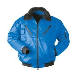 Piloten-Jacke 4 in 1 - Kragenfutter und Ärmel abtrennbar - royalblau - Größe: S von Feldtmann