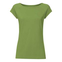 FellHerz Damen T-Shirt grün, Bio & Fair aus 100% Bio-Baumwolle und unter fairen Bedingungen hergestellt, nachhaltig, vegan, ökologisch, alternativ, natürlich, vielseitig (XL) von FellHerz