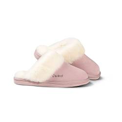 Fellhof Lammfell Pantoffel KOMFORT für Damen rosa Gr. 36 von Fellhof