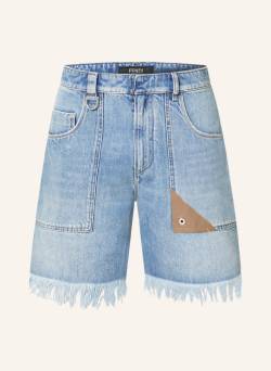 Fendi Jeansshorts Mit Fransen blau von Fendi