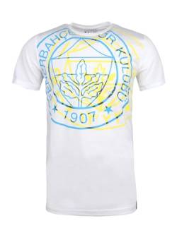 Fenerbahce Herren Tribune Double Logo Overlay T-Shirt von Fenerium